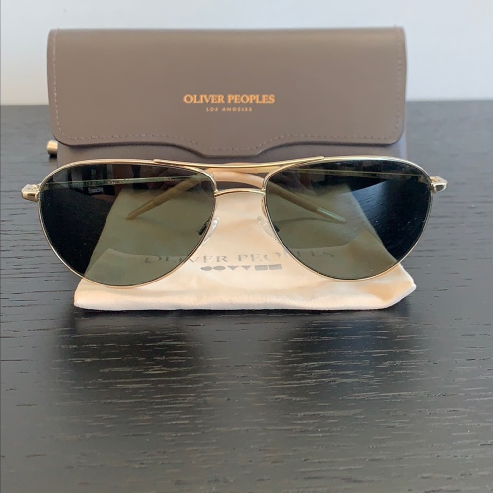 Oliver Peoples Polarized Sunglasses Aviator